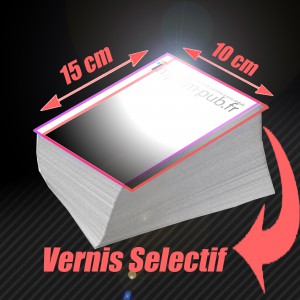 Cartes 10x15 Vernis sélectif